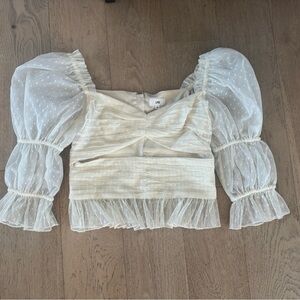 LPA Dolores Top REVOLVE Medium Ivory $158